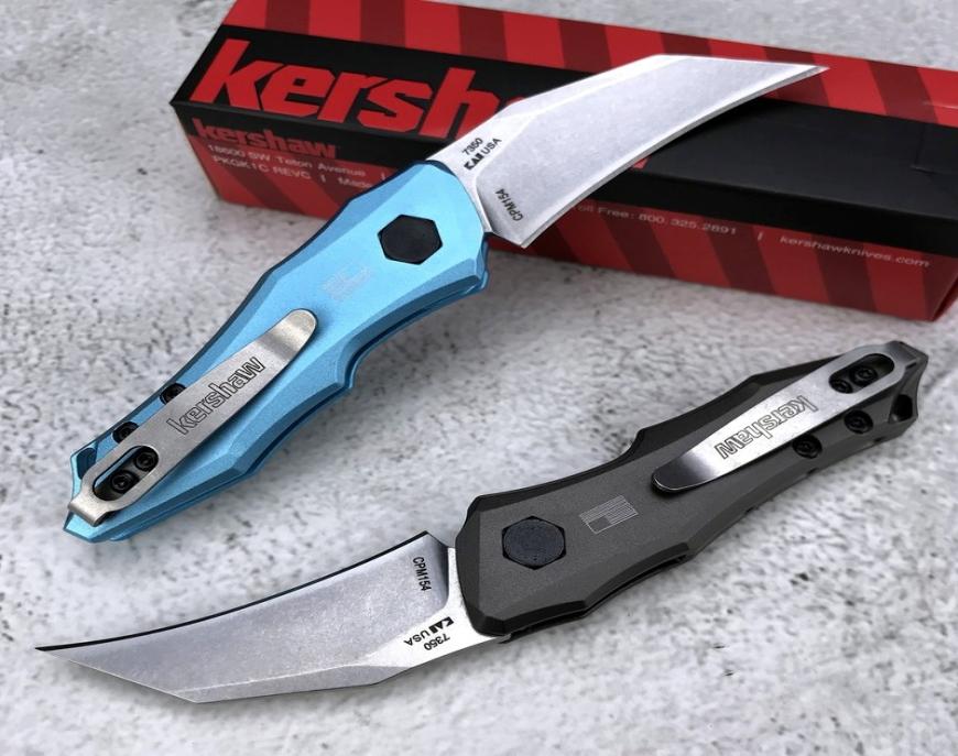 

Outdoor Camping EDC Tool Kershaw 7350 Launch 10 AUTO Folding Knife 19quot Stonewashed CPM154 Hawkbill Blade Dark Gray Anodized2543896