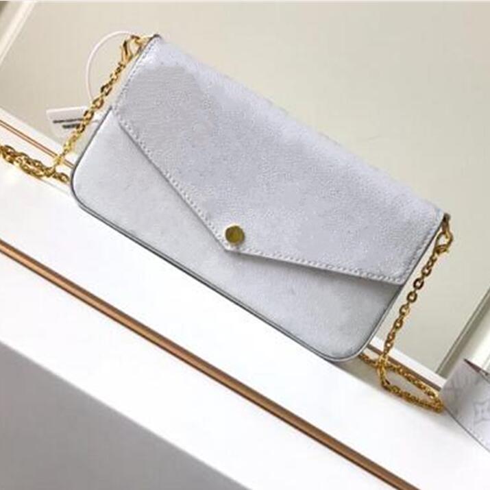 

Fashion Designer Women bag Shoulder Bags Wallet purse lady handbag original box clutch with serial number date code flower grid checkers girls, Flower-red