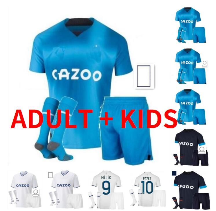 

Marseilles ALEXIS Soccer jerseys 2022 2023 OM Maillot Foot CUISANCE KAMARA Mandanda PAYET GUENDOUZI ALVARO GERSON KONRAD 22 23 MILIK Football shirt adult kids kit