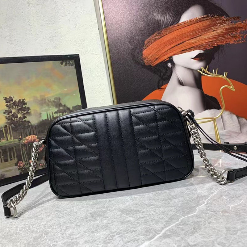 

Designer Handbags Woman Shoulder Bags Fashion Clutch Purse Leather Bag serial number inside, Black