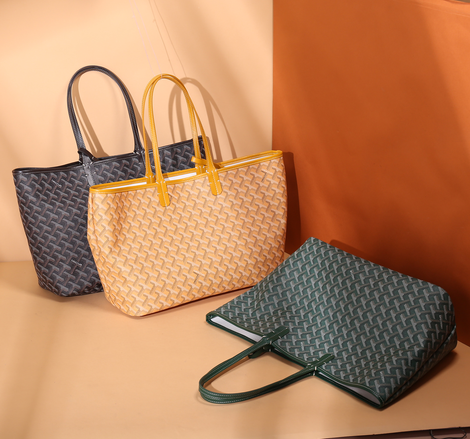 

Women's bag shoulder tote single-sided shopping Classic fashion GM 54cm, Orange