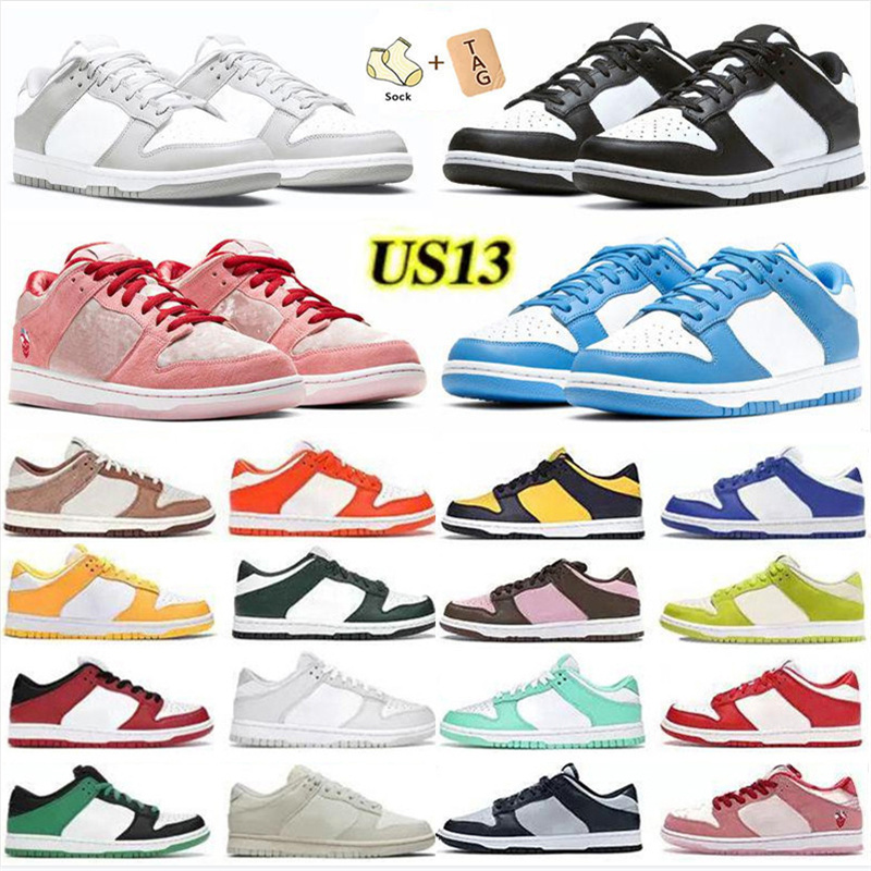 Casual Shoes Men Women White Black Grey Fog Sail UNC Kentucky Michigan Stats Uuiversity Red Dunks walking jogging otdoors dunked lows sports trainer