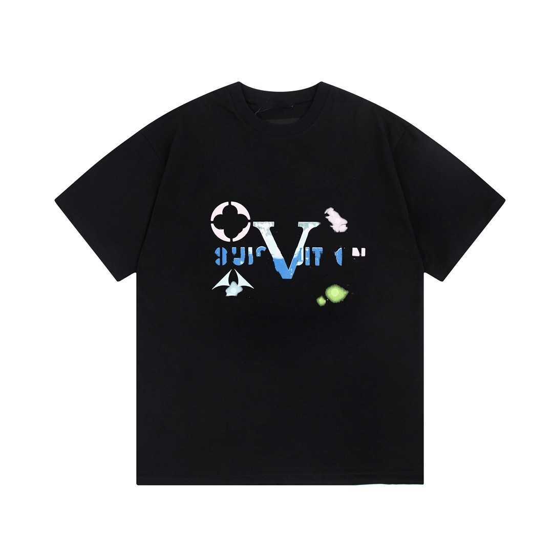 

Men' luxury fashion designer brand t-shirt cotton gradual graffiti women' top t-shirt casual sweatshirt, 999