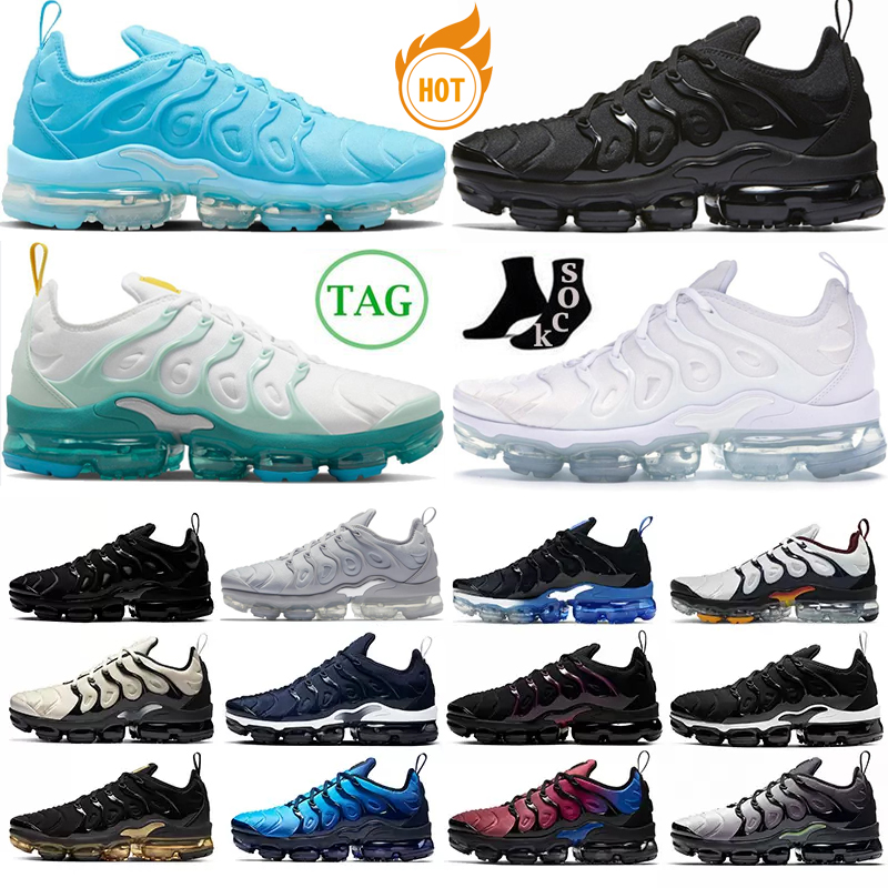 

2022 New tn plus Mens Running Shoes Since 1972 Orange Gradients Lemon Lime Triple Black White Red Royal Blue Metallic Gold Fresh men women trainers sports sneakers, Tn (42)39-47