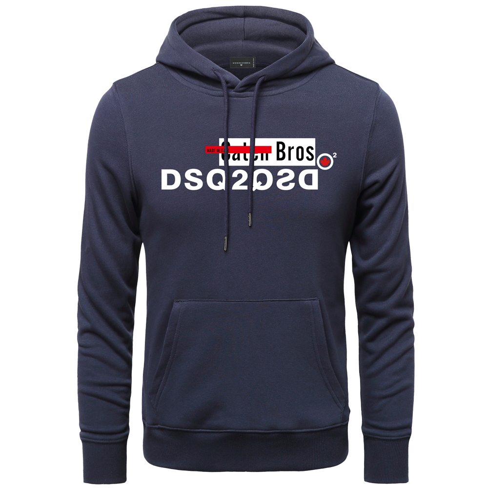 

Men' Hoodies Dsq2 Men' autumn and winter new hooded sweater loose casual fashion versatile youth shirt, Red