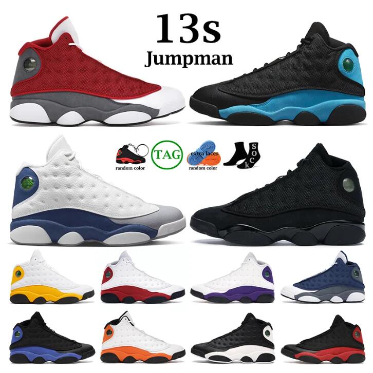 

13s men women basketball shoes Jumpman 13 University French Brave Blue Del Sol Obsidian Flint Starfish Black Cat Bred mens trainers outdoor sports sneakers 40-46, 23