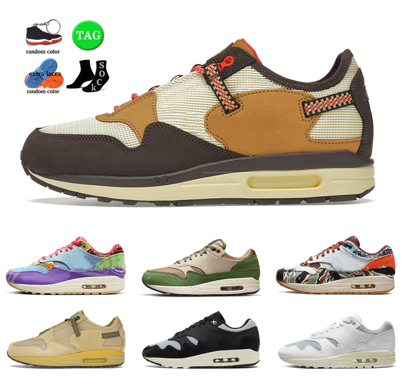 

running shoes men women air trainer 1 mellow sneakers 87 monarch night maroon heavy blueprint sports walking shoe 1s baroque brown saturn, Color 12