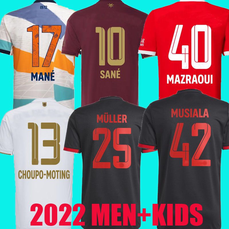 

MANE 22 23 BAYERN MUNICH soccer jersey 50th Anniversary DE LIGT SANE 2022 2023 football shirt oktoberfest MUSIALA GNABRY GORETZKA MULLER men kids kits KIMMICH 50th, Special edition 1