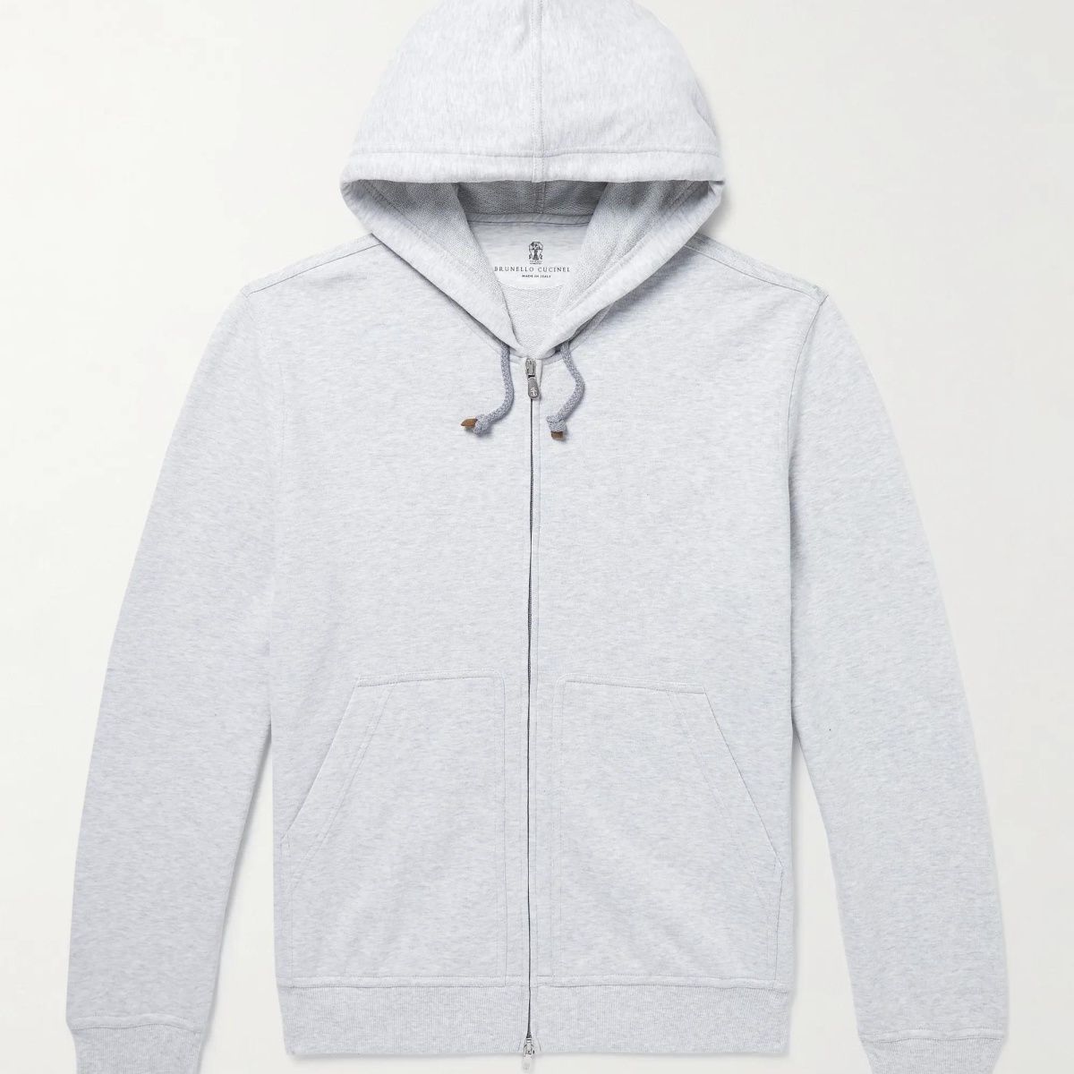 

Mens Hoodies Winter BC Brunello Hooded Long Sleeve Zipper Sports Sweater Coat Cotton Casual, Gray