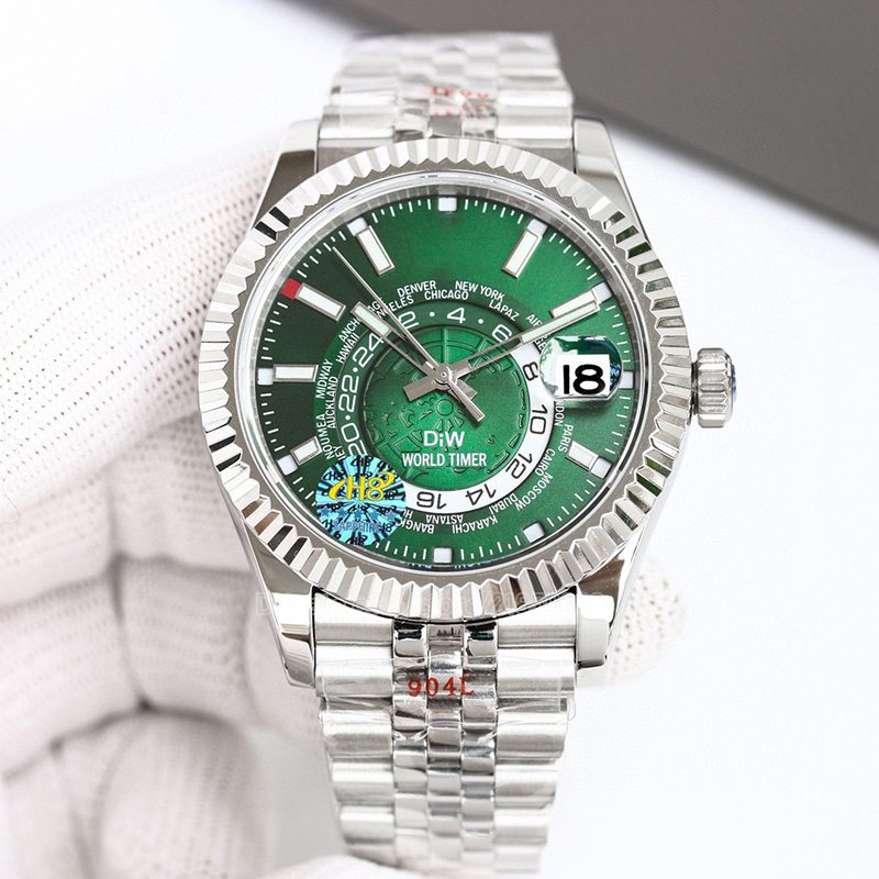 

Skydweller Automatic Watches Mens Outdoor Watch Black Index Hour Markers 42mm Syster Bracelet With Rotatable Ring Command Screw-down Crown Monobloc Middle Case, Color 1