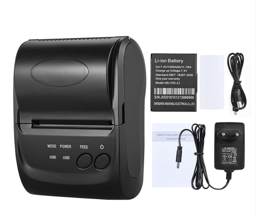 

58LYDD-ZJ China Portable bluetooth thermal bill barcode Mobile printer