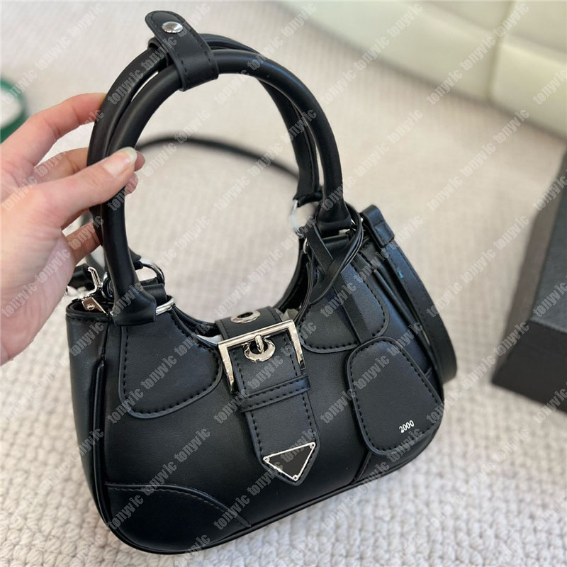 

Designer Handbags Luxury Handbag For Ladies Fashion Womens Crossbody Bags Soft Leather Moon Shoulder Bag Solid Color Hasp Purses, Blue