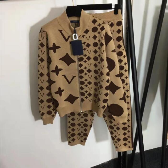 

AAAAA Womens Two Piece Sets Classical Spring Cardigan Hoodie Simple Casual Pant Fashion Tracksuit High Streemt Element Women's Clothing Size S-2XL