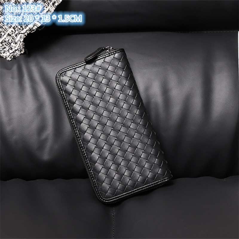 

Wholesale factory mens shoulder bags 4 colors classic hand-woven men wallet British Fan printed mobile phone bag street trend plaid handbag, Black-dot-23#