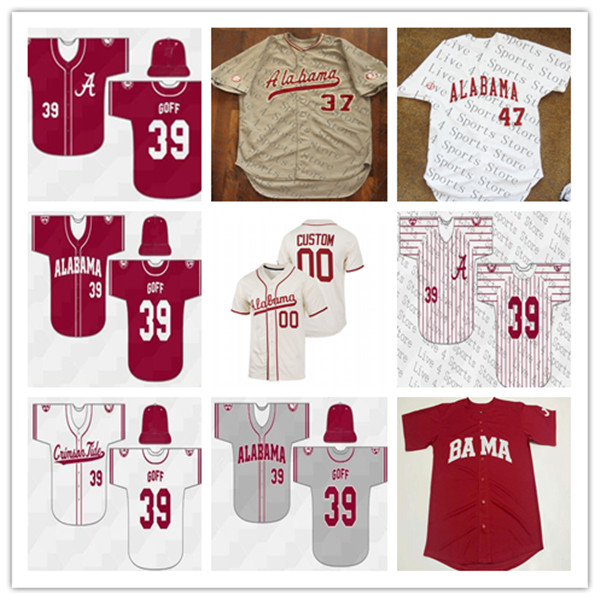 

Custom Alabama Crimson Tide College Baseball Jersey Caden Rose Andrew Pinckney Tommy Seidl Drew Williamson Dominic Tamez Jim Jarvis Garrett McMillan Jacob McNairy, Men red