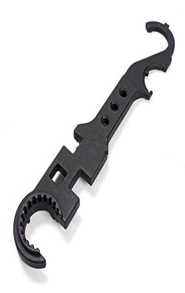 

AR15M4 Armorers Rifle Combo Wrench Barrel Nut Stock Tool for Removal and Installation2219168, Black
