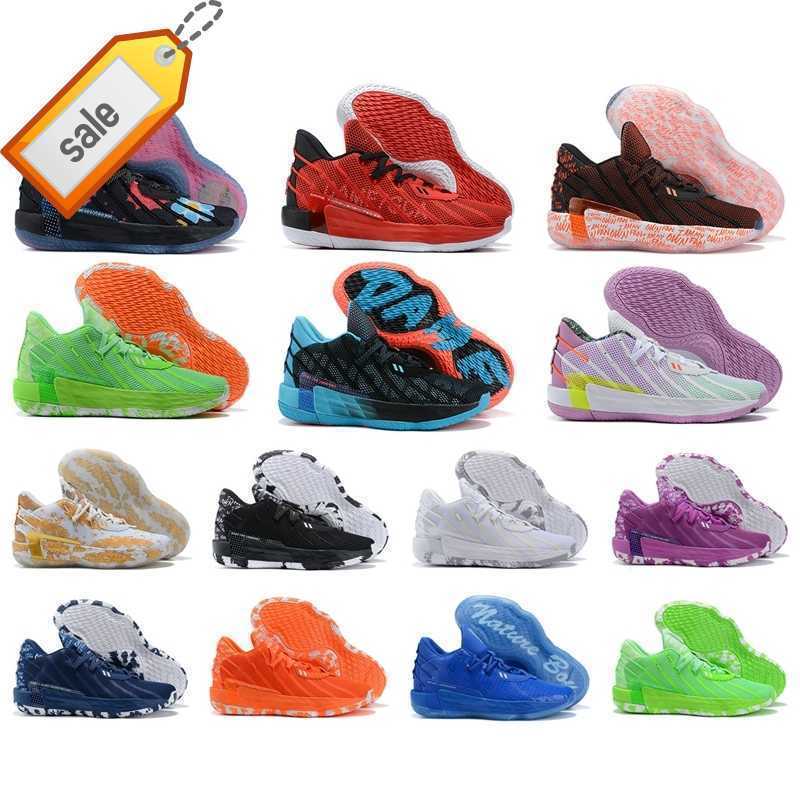 

Men Damian Lillard Vii Suede 7s Dame 7 Basketball Shoes Mens Shoes Sports the Day of Dead Black Red White Christmas Golden Leaf Orange Green, 7 dame 7s