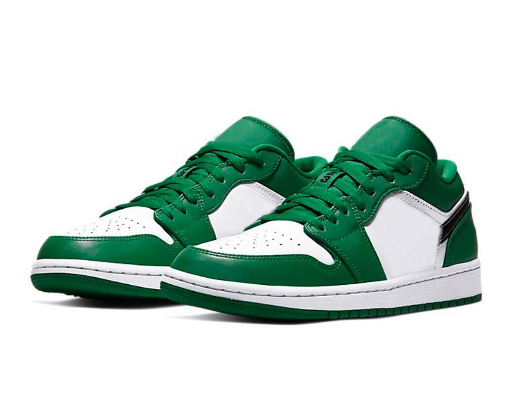 

Basketball Shoes skateboard Sports Sneakers Jumpman 1 1s Womens Mens shoes Low Pine Green 553558-301