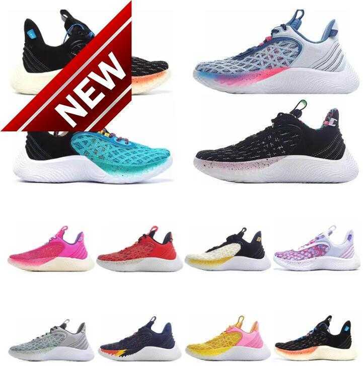 

shoes Basketball Curry Flow 9 4 Men Light Show Shoe Sesame Street Elmo Sneakers Monster Beyond The Stripe Black History Month Designer, 14