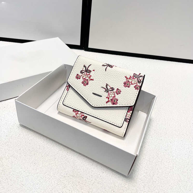 

printed trifold short wallets simplicity style coin pouch men womens designer bag lady cardholder lady leather coin purse high key wallet mini wallet 230326, Coa-1