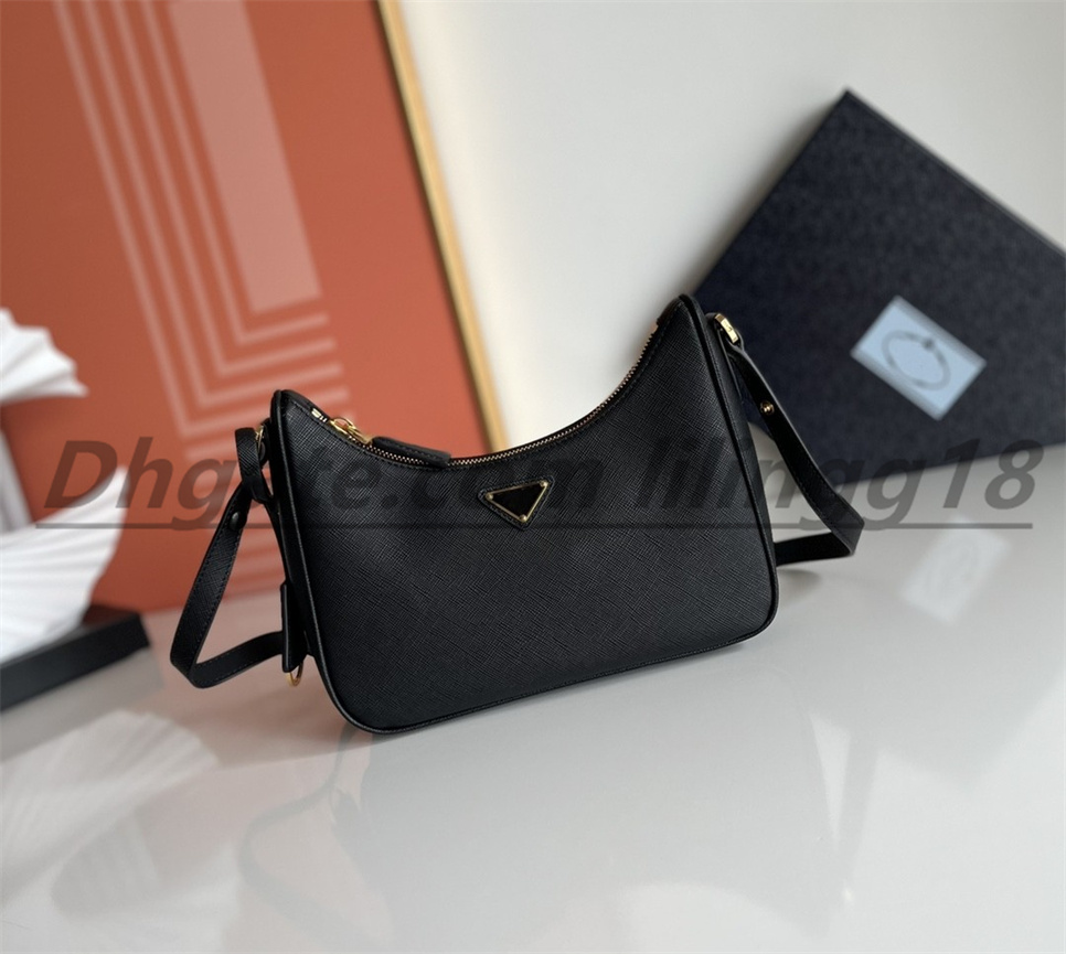 

TOP Designer cross body bags Womens Purse Tote Handbags Fashion Style Luxury pra Bag Leather HighQuality Tote Handbag, White