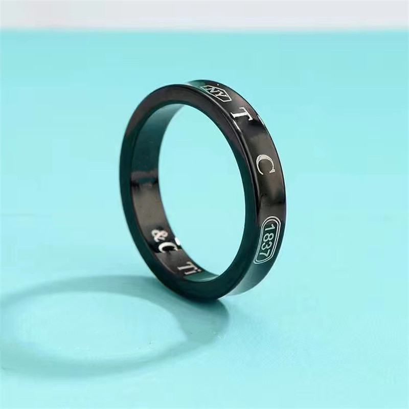 Brand luxury designer tiffany Ring The New double shaped opening 925 sterling silver Band 1.1 with original logo fashion woman jewelry rings
