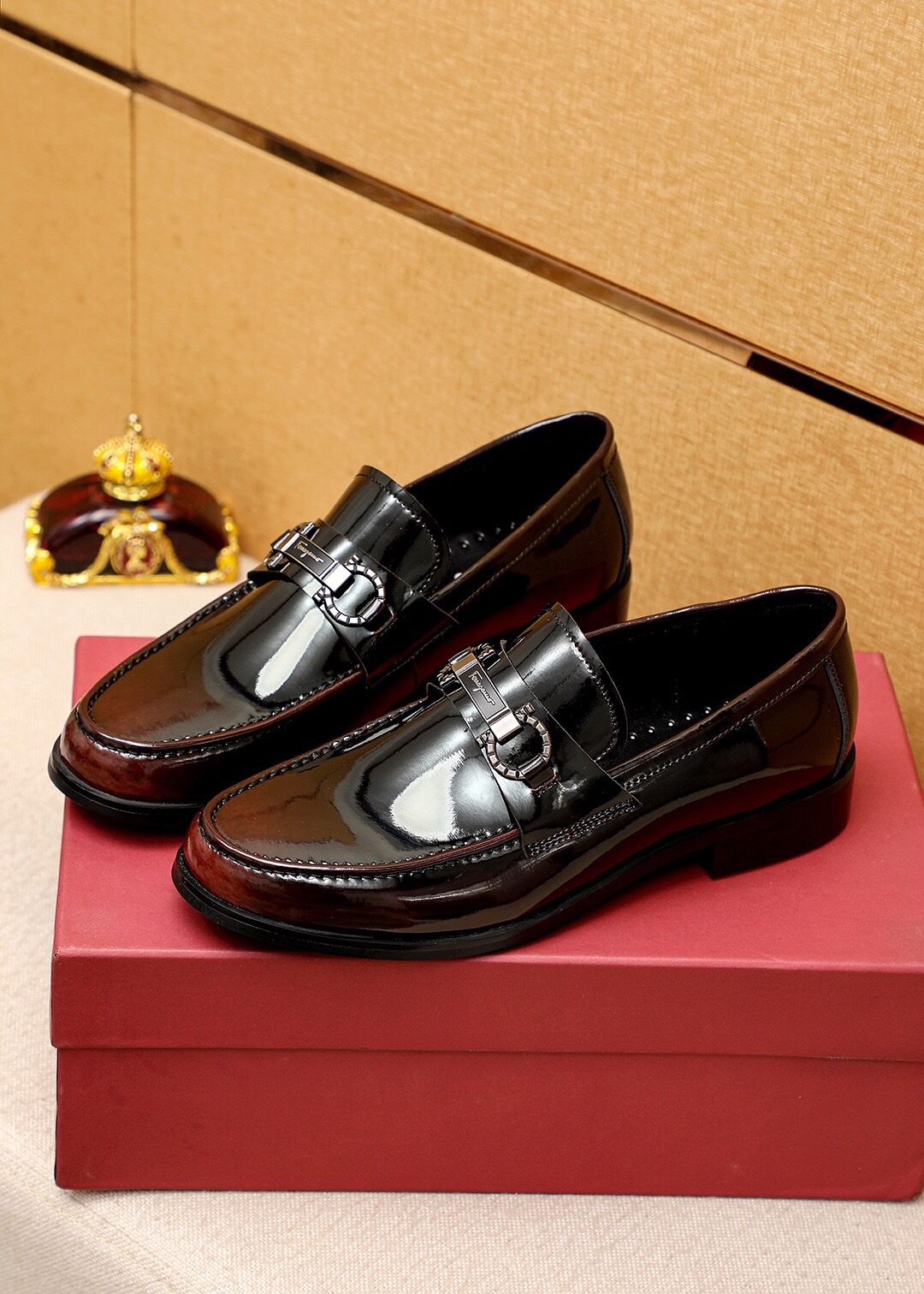 2023 Men's Designer Dress Shoes Genuine Leather Classic Flats Business Formal Shoes Wedding Oxfords Brand Slip On Shoes Size 38-45