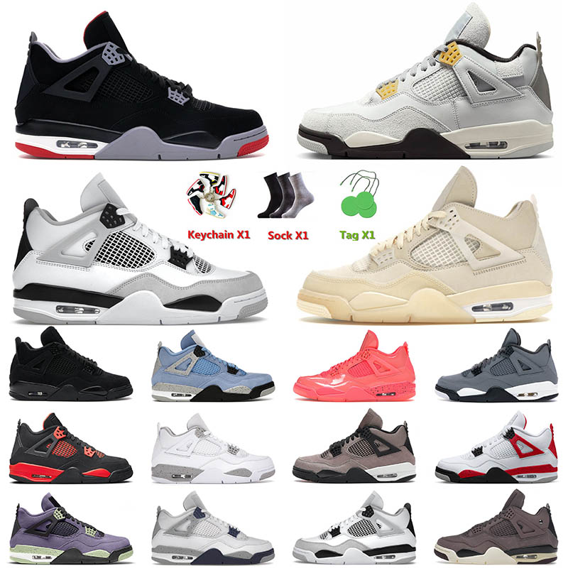 

Photon Dust 4s IV Basketball Shoes Off Sail Military Black Bred Jumpman Violet Ore 4 White Cement Red Thunder Mens Women Trainers Sneakers, B29 photon dust 40-47