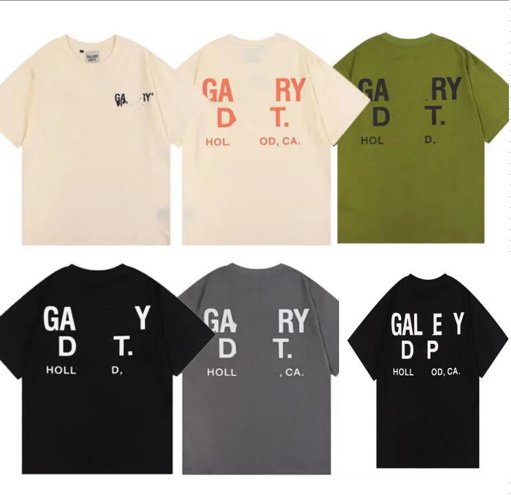 

Designer Men's T-shirts Designer Galleryes depts Shirt Alphabet Print Trendy Trend Basic Casual Fashion Loose Short T-shirt Half Sleeve TeeS, A110