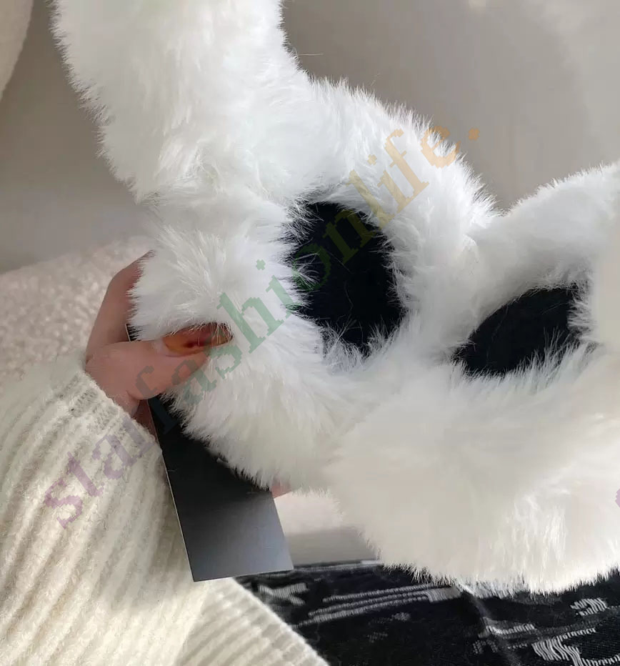 

Other Home Textile Earmuffs imitated rabbit fur plus velvet winter warm fashion earmuffs soft 2 colors Classic style, Black