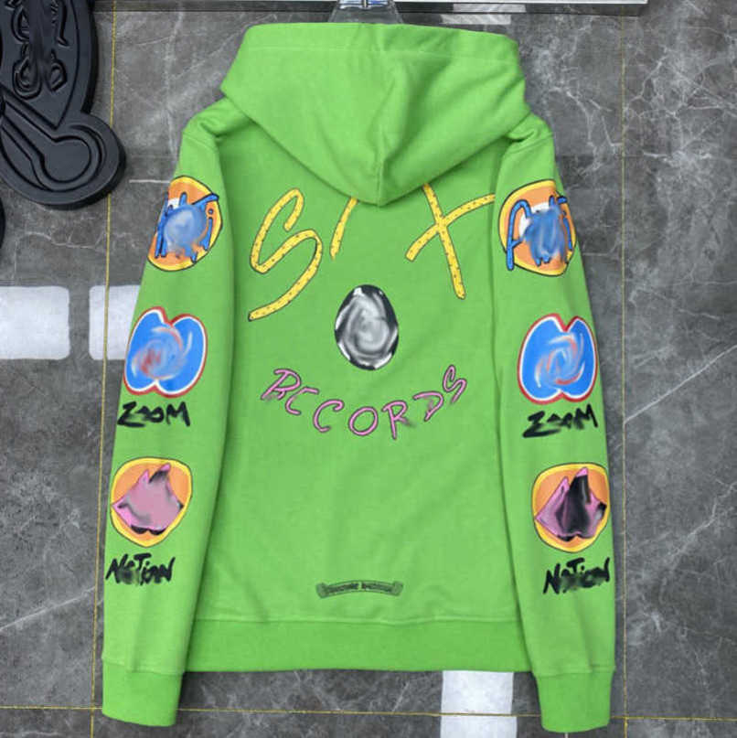 

Fashion Luxury Mens Jackets Sweatshirts Designer Hoodies Men Women Zipper Cross Scroll Simple Hooded Sweater Pullover Hoodie Casual Tops Coat Jacket Q588