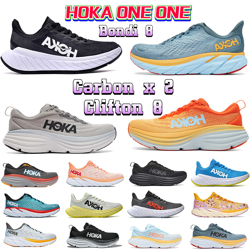 

Hoka One One Bondi 8 Running Shoes Womens Hokas Shoe Clifton 8 sneaker Triple black White Goblin Blue Lilac Marble Seaweed Designer Men Women Sports Sneakers Trainers, #26- seeweed brown