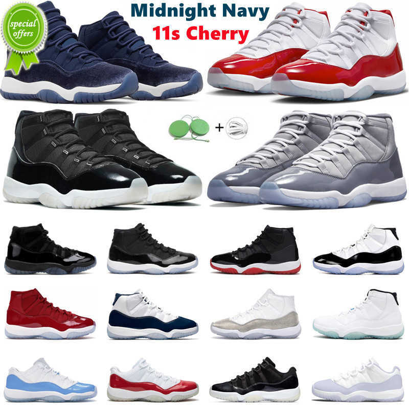 

2023 Classic 11 Retro Basketball Shoes Men Women 11s Cherry Midnight Navy Cool Grey 25th Anniversary 72-10 Low Bred Pure Violet, #27