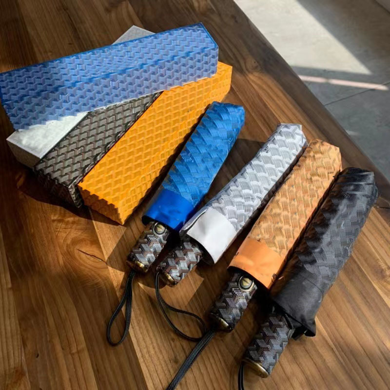 

Bag Parts Accessories umbrella Sun umbrella Three Fold Automatic Vinyl sunscreen UV Protection Folding Gift A5