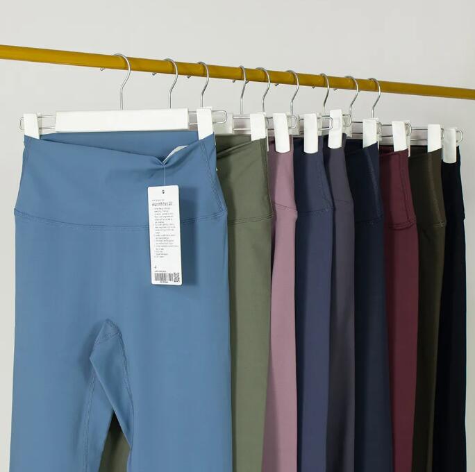 

2022 designer lu-11 Yoga Outfits solid color women Yoga Pants High Waist Sports Fitness elastic Leggings S-3XL