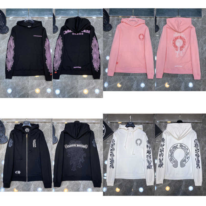 

Luxury Mens Fashion Jackets Sweatshirts Designer Hoodies Men Women Zipper Cross Scroll Simple Hooded Sweater Pullover Hoodie Casual Tops Coat Jacket X3qc