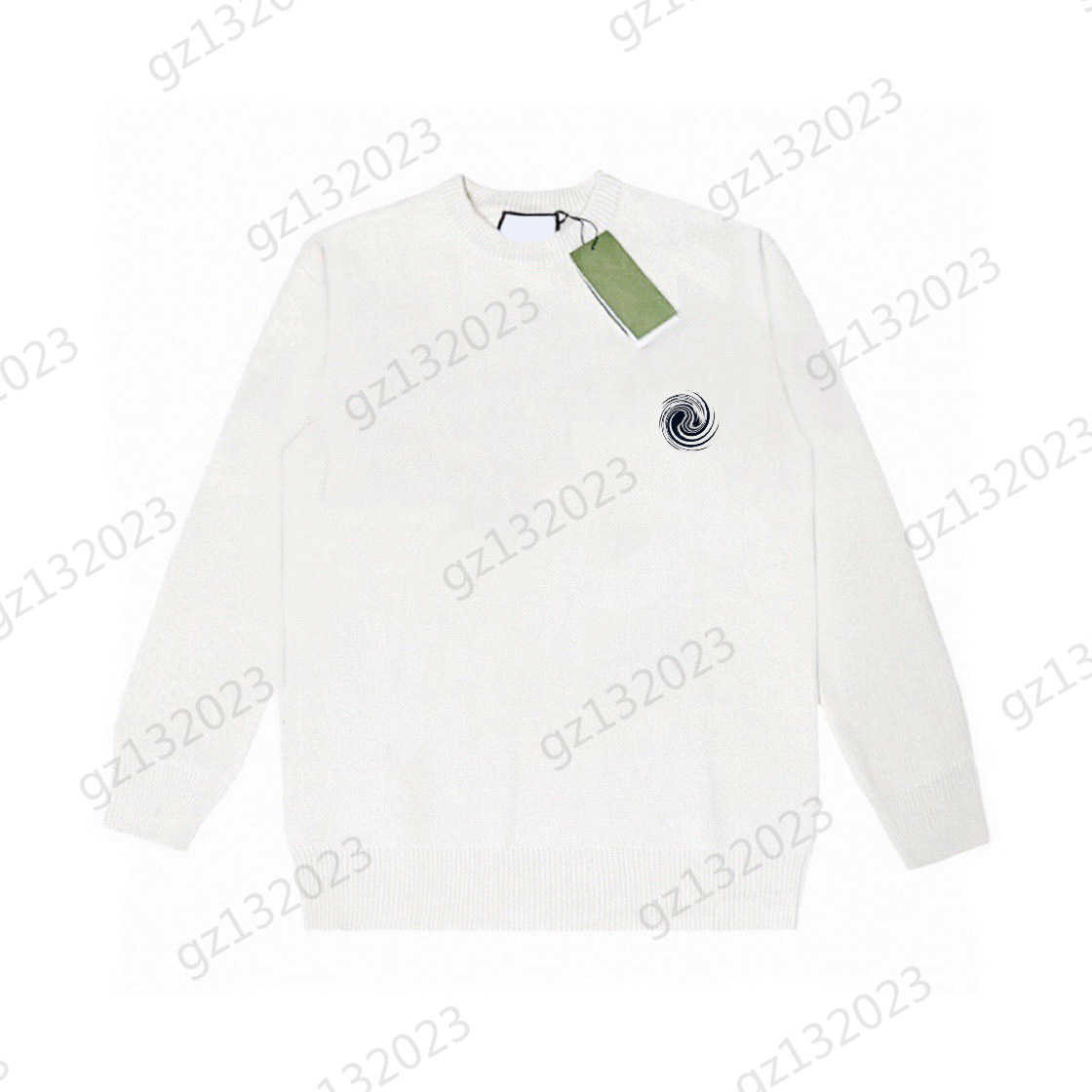 

Womens Sweaters Front Logo Decoration Thread Round Neck Pullover Knitted Sweater Long-sleeved Casual Joker Warm Knitwear Unisex Style Women Clothes