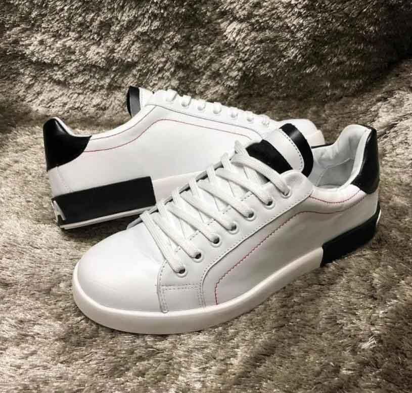 

With Box Designer Shoes Luxury White Leather Casual Shoes Calfskin Nappa leathers Sneakers High Quality Brands Comfort Outdoor Portofin exyy, 102