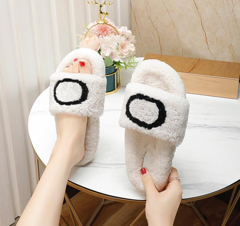 

superior Quality Designer Luxury Womens Slippers Ladies Wool Slides Fur Fluffy Furry Warm letters Sandals Soft Fluffy Comfortable Fuzzy Girl Flip Flop Slipper, 01