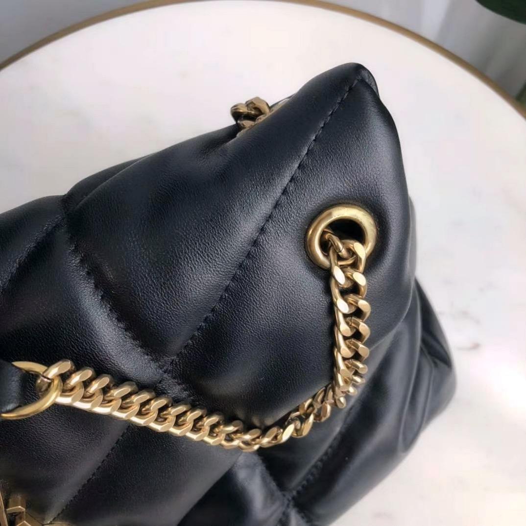 

Genuine leather handbag chains purse crossbody bag shoulder for women fashion handbags lady cross body messenger, Golden chain