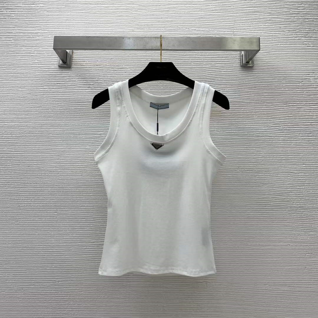 

Women' T-Shirt 2023 New Spring Summer Runway Tops O Neck High End Jacquard Designer Tees 1227-05, White
