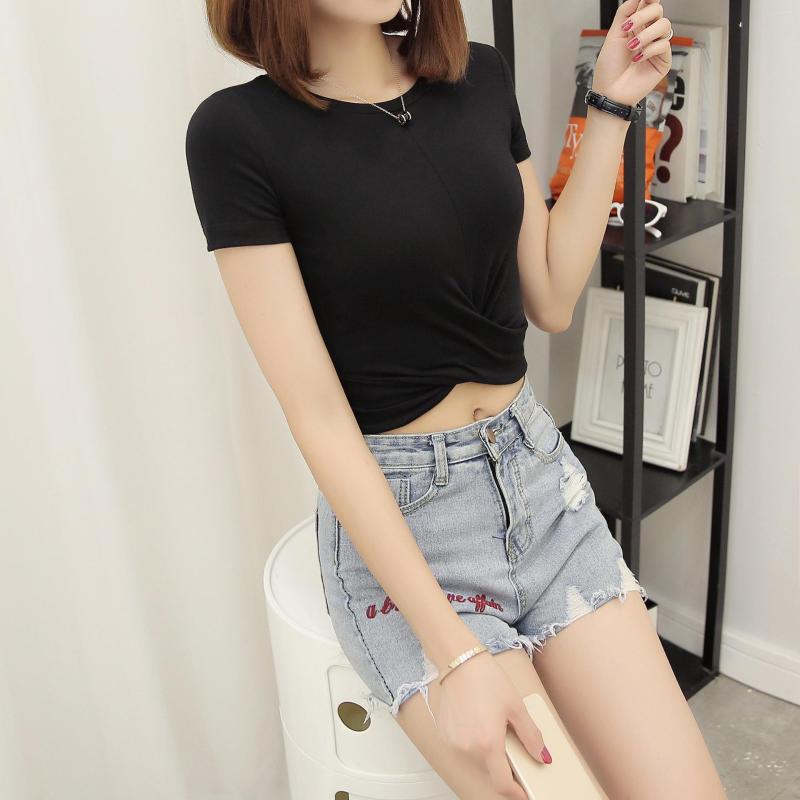 

Women's T Shirts Summer Short Sleeve Crew Neck Top Casual Solid Color T-Shirt 2022 Grey, Black