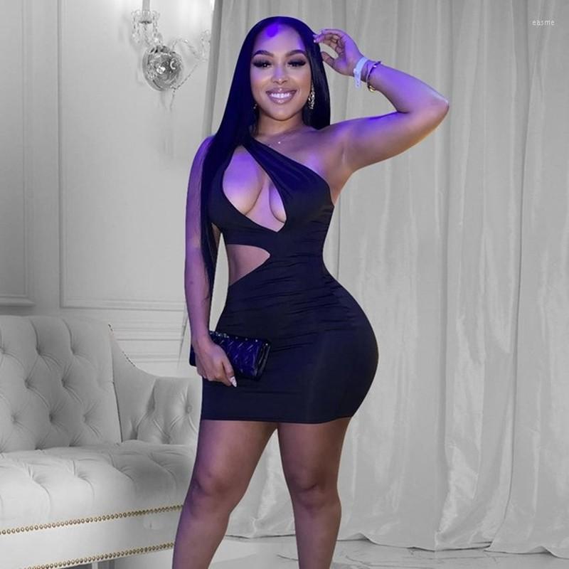 

Casual Dresses Sexy Bandage Bodycon Dress Women Summer 2022 Sleeveless Hollow Out Black Party Clubwear Backless Tight Mini