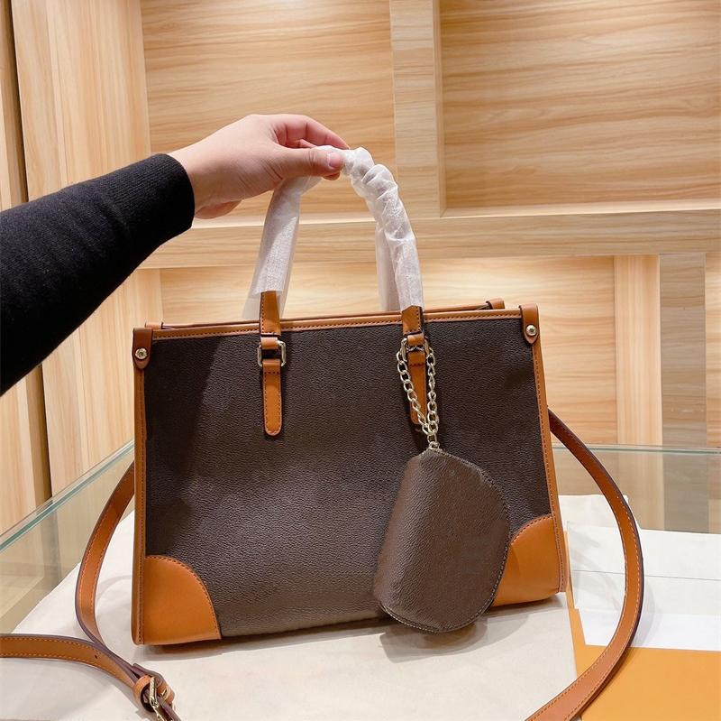 

Fashion designer handbags women tote bag winter leather printing large capacity shoulder bags women's handbag size 35x25cm, Brown