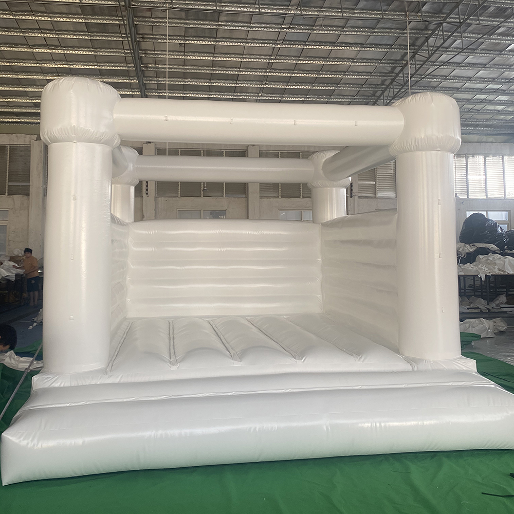 

Inflatable White Bounce House PVC Bouncy Castle/Moon Bouncer House/Bridal Bounce Wedding jumper free ship