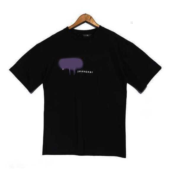 

Men' T shirts Tshirt Palm Palmangel Spray Painted Alphabet Highs Quality Printed Round Neck Short Sleeve Loose Casual Men' and Women' cw, 17
