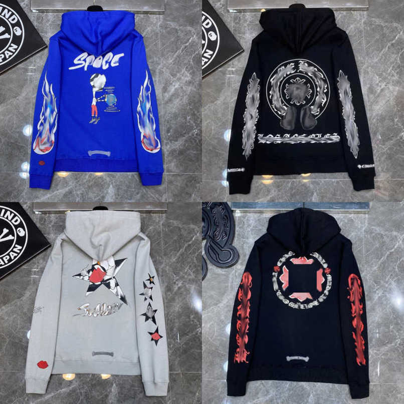 

Luxury Men's Fashion Sweatshirts Jackets Hoodies Men Women Designer Boy Sanskrit Print Sweater Zipper Hooded Cross Pullover Hoodie Casual Tops Coat Jacket Nodh, 16