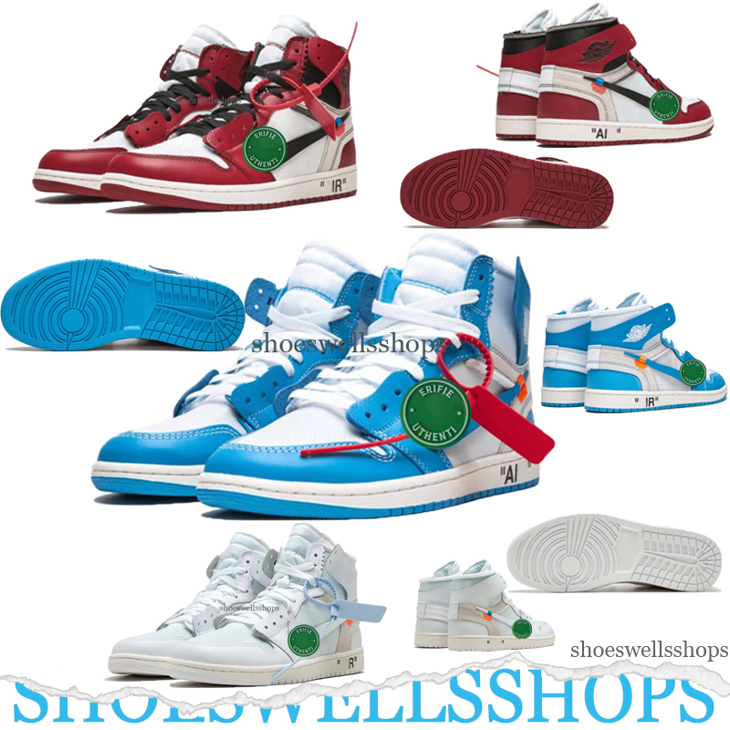 

Air Jumpman 1 Men Og Offs White x Basketball Shoes Men and women Sneakers Retro Unc Sneaker Dark Mocha Bred Patent Chicago Royal University Blue Fearless Diamond, Color #6