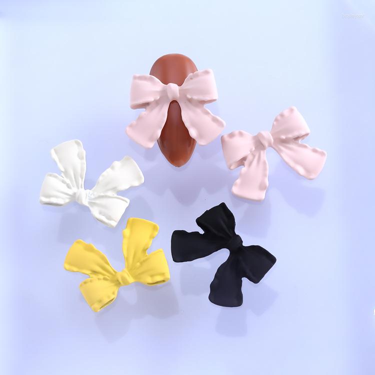 

Nail Art Decorations 50Pcs 3D Bows Kawaii Butterfly Bow-knot Stud Rhinestones Crystal Colorful Charms Decals BE46