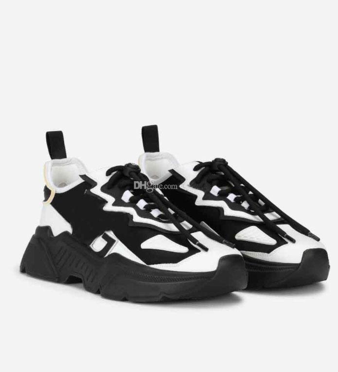 

With Box Designer Shoes 22S Mixed-materials Daymaster Sneakers Shoe Top Quality Men Calfskin Split Leather Super-flex Rubber Sole Nylon N kg, 19